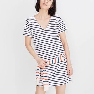 Madewell Relaxed Tee Dress in Yorktown Stripe Size S